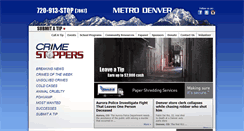 Desktop Screenshot of metrodenvercrimestoppers.com